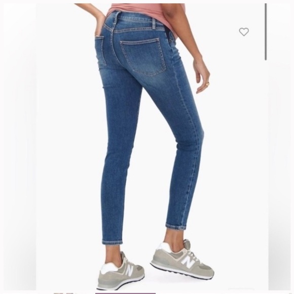 Hatch Collection Under The Bump Slim Maternity Iran in Blue - Picture 2 of 12